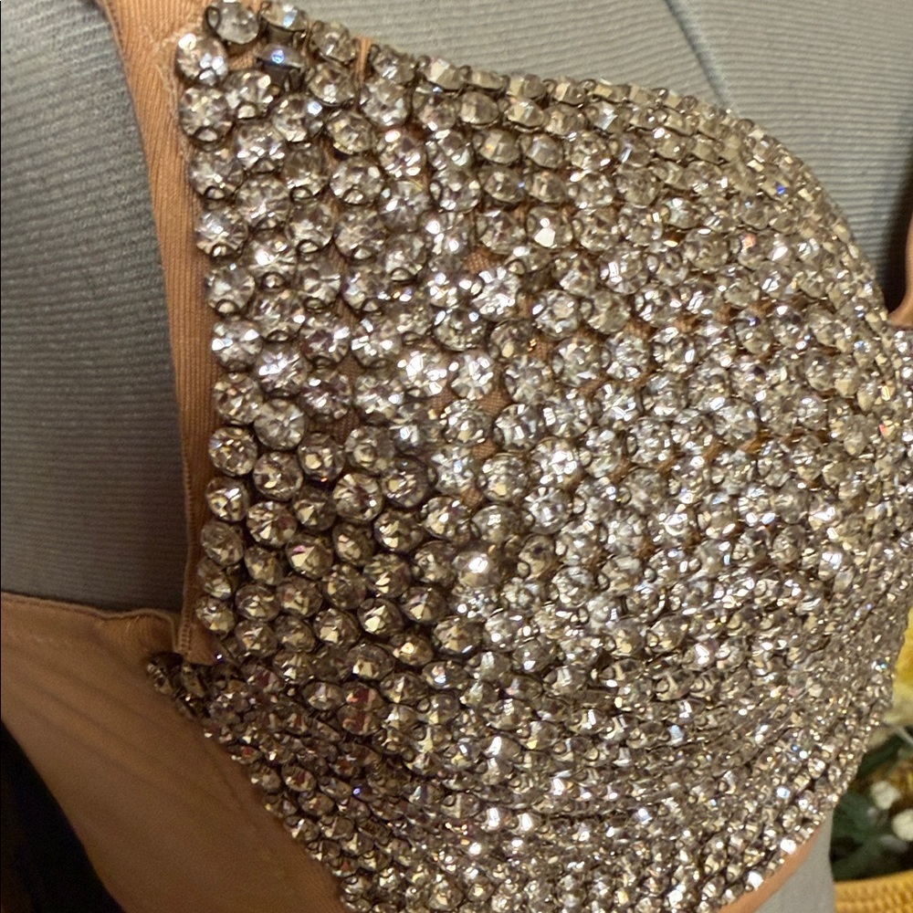 Sparkling Rhinestone Embellished Bra - Picture 6 of 7